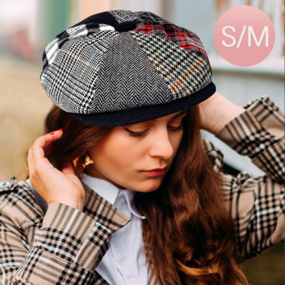 Patchwork Newboys Style Hat - image 1